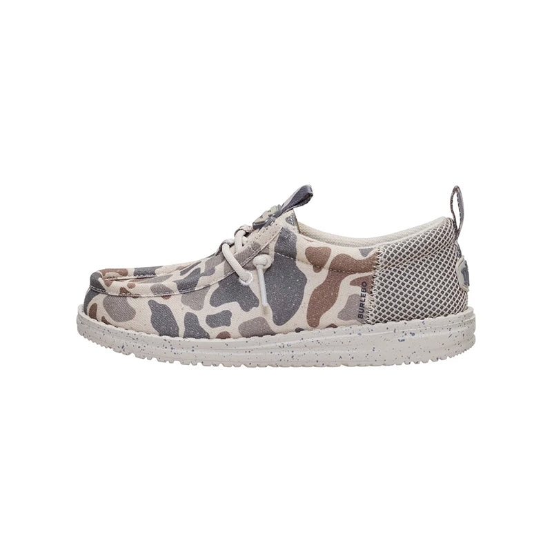 Kid's Grade School Wally Funk Burlebo Taupe/Camo