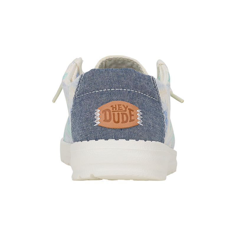 ®️uuuu65 HEY DUDE WENDY RISE GRAPHITE BLUE WOMENS CASUAL SHOE