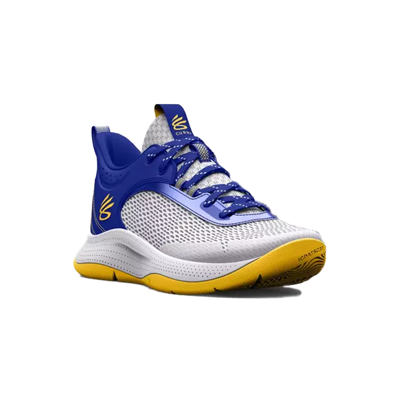 Under Armour Kid's Grade School 3Z6 White/Royal/Taxi | Tradehome Shoes