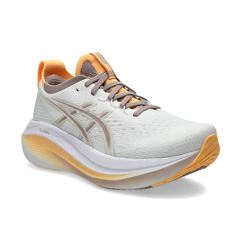 ash.0401  Shop Women's Gel-Nimbus 27 White/Fawn | Women's Performance Shoes