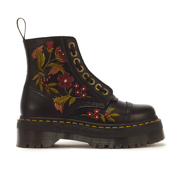Shop Women's Sinclair Autumn Floral Embroidery Black Wanama