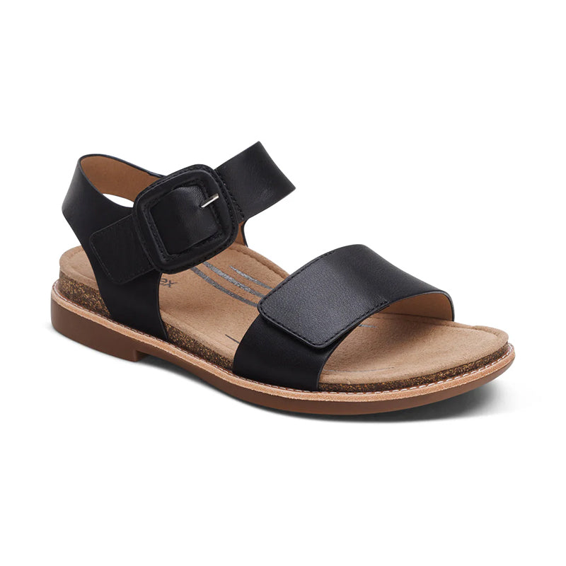 Shop Women's Claire Black | Women's Comfort Sandals by Aetrex