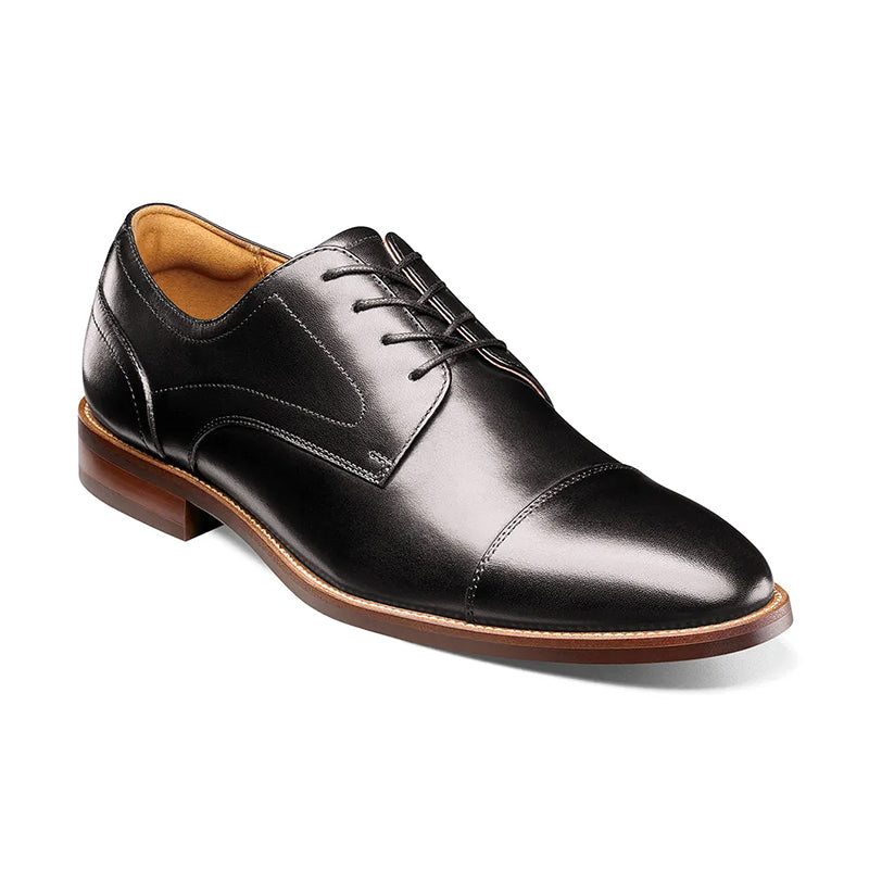 dress shoes for men florsheim Florsheim Rucci Cap Toe Oxford 9.5 Men's Black