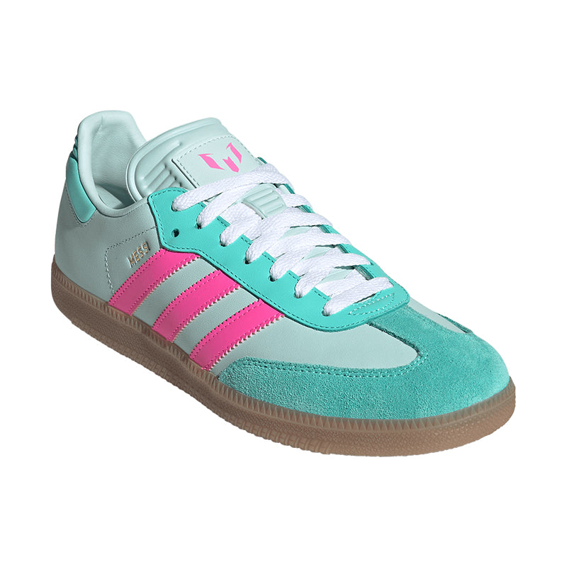 Women's Samba Messi Halo Mint/Pink/Gum Tradehome Shoes Women's Samba Messi Halo Mint/Pink/Gum Tradehome Shoes