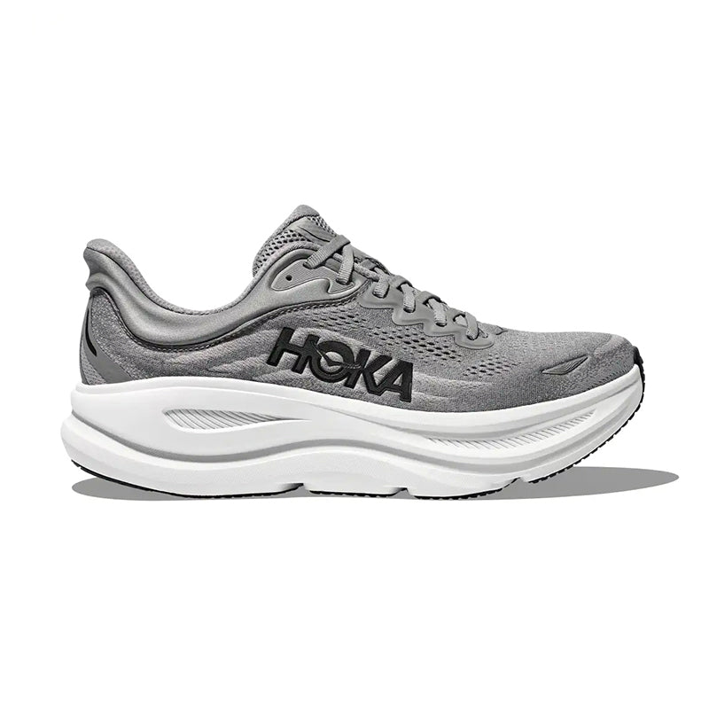 HOKA  BONDI 7 Men\'s Gray Athletic Shoes Hoka Ultra Marathon Cushioned Best Running Shoes Bondi 7 Men  main image 3