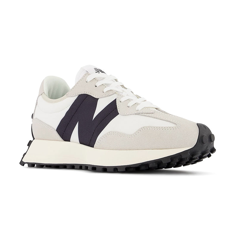 Angled side view of New Balance Women's 237 sneaker in sea salt/white.