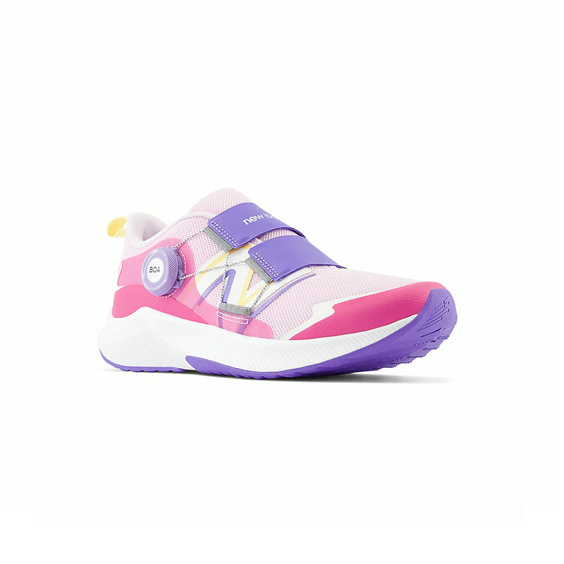 Kid's New Balance Preschool DynaSoft Reveal V4 - Raspberry/Pink/Indigo - 45° Angle - Available at Tradehome Shoes