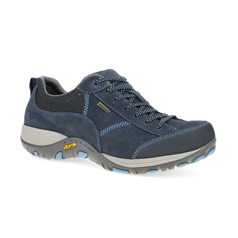 Women's Paisley Navy Suede Waterproof