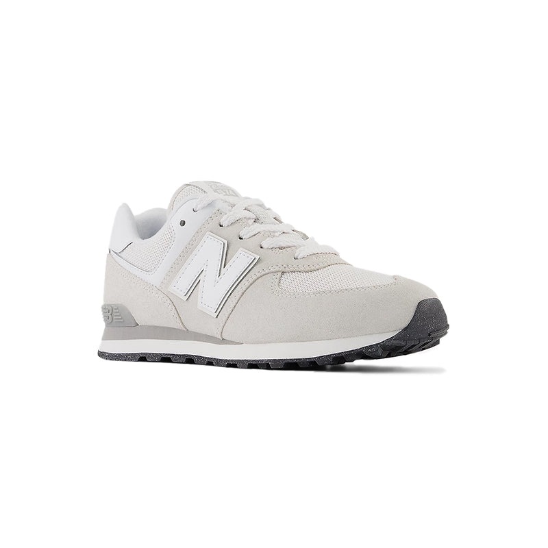 Kid's New Balance Preschool 574 - Nimbus Cloud/White - 45° Angle - Available at Tradehome Shoes