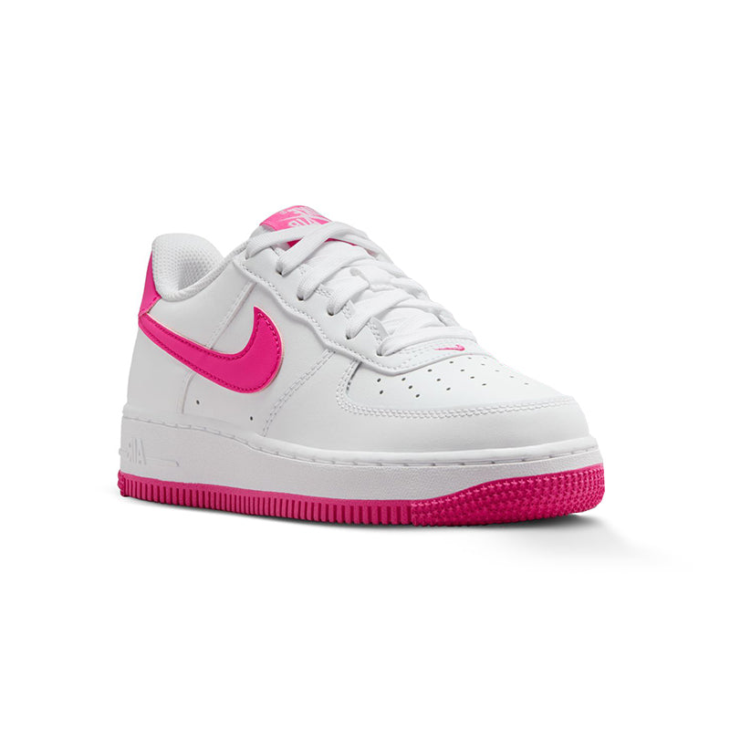 Kids Grade School Air Force 1 White/Lager Fuchsia