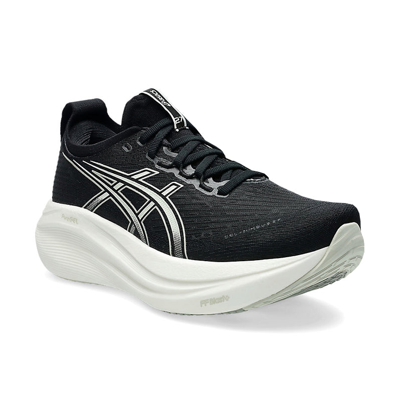 Women's Gel-Nimbus 27 (WIDE) Black/Lake Grey