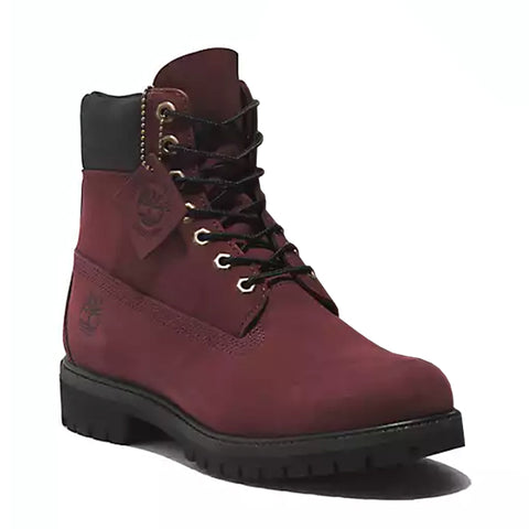 Timberland burgundy outlet leather