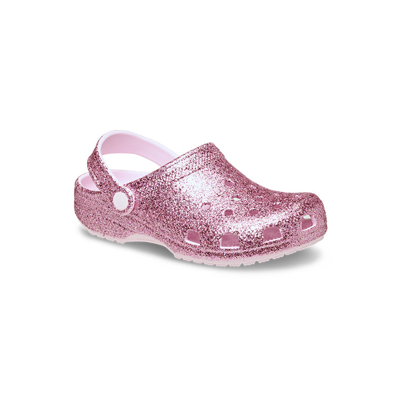 Kid's Preschool Classic Chunky Glitter Clog Pink Milk