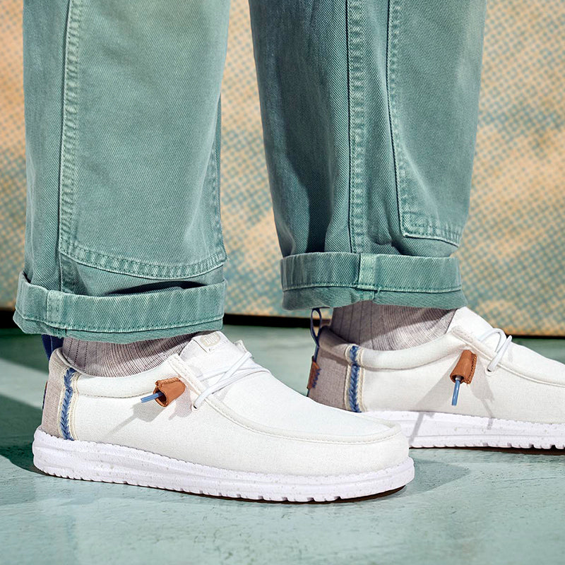 Men's Wally Craft Linen White/Stone Grey – Tradehome Shoes