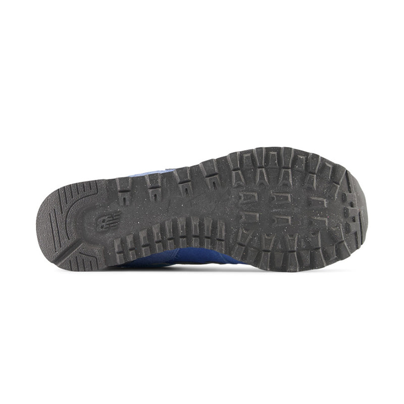Bottom view of New Balance Women's 574 Sneaker in Alpine Blue/ White.
