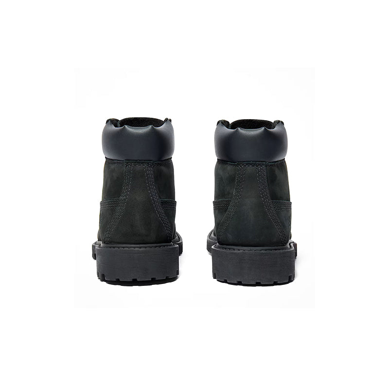 Kid's Preschool 6" Premium Waterproof Black Nubuck