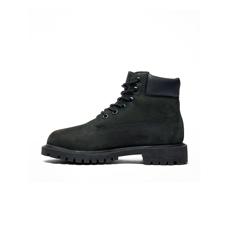 Kid's Preschool 6" Premium Waterproof Black Nubuck