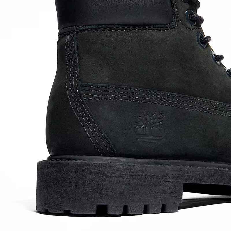 Kid's Preschool 6" Premium Waterproof Black Nubuck