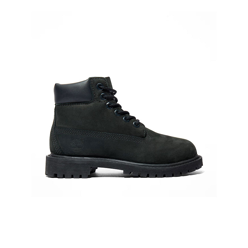 Kid's Preschool 6" Premium Waterproof Black Nubuck