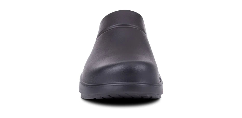 Shop Men's OOcloog Black Matte | Men's Slip Ons Shoes by Oofos