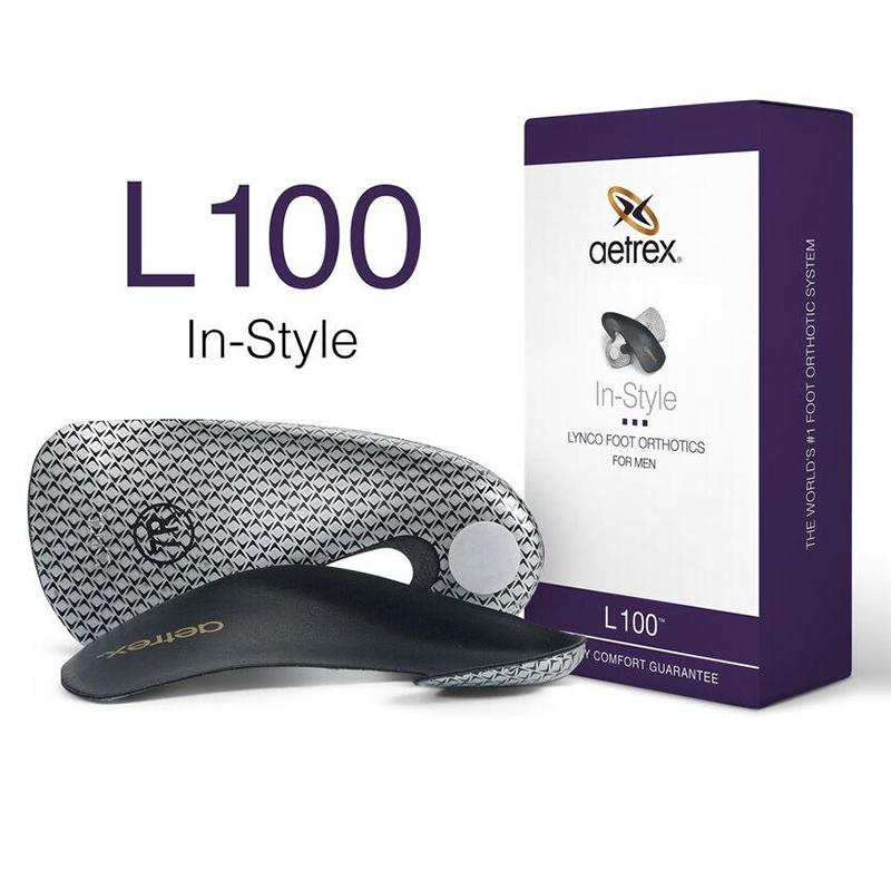 Packaged view of Aetrex Men's In Style Lynco Cupped Neutral.