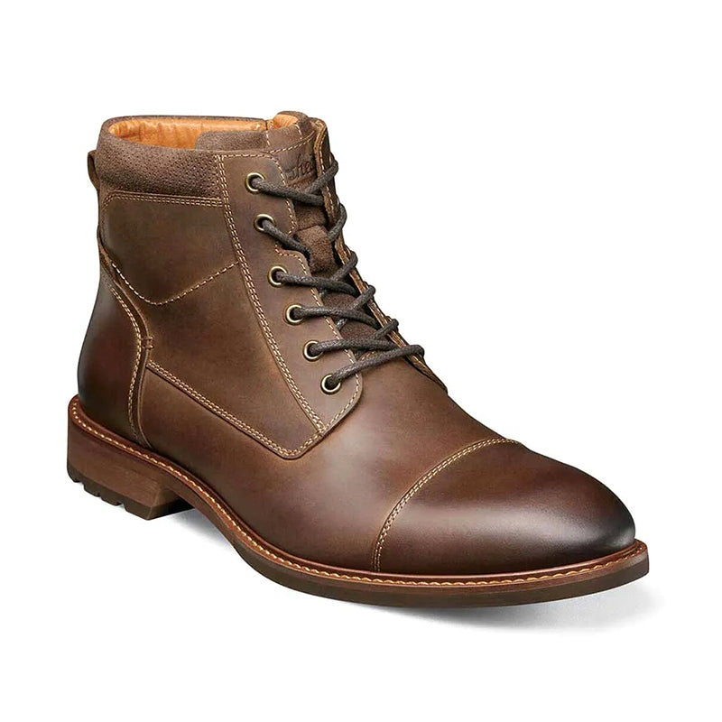 Florsheim Men's Lodge Cap Toe Lace Boot Brown / 7 Florsheim Men's Lodge Cap Toe Lace Boot Brown / 7