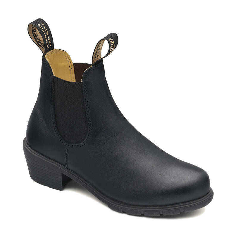 Women's Blundstone Heeled Boots - Black - 45° Angle - Available at Tradehome Shoes