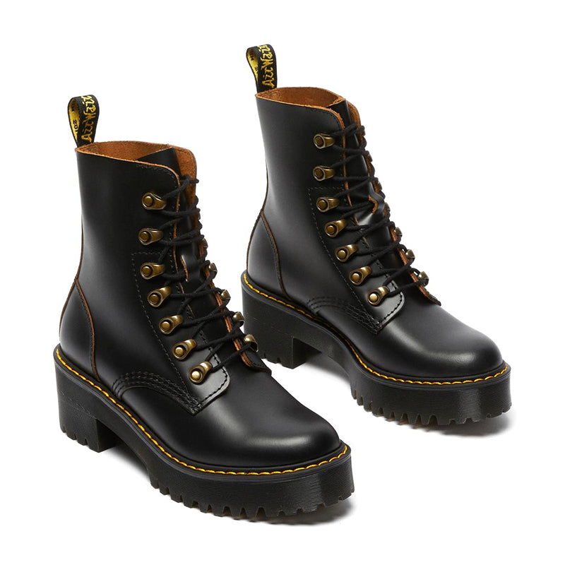 Dr martens hot sale leona black