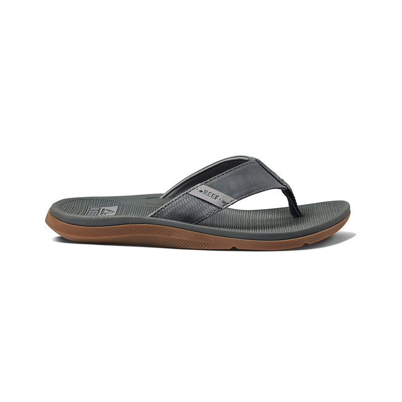 Reef Santa Ana CI4652 Sandals Men\'s Sz 13 Gray Leather Cushion Flip Flop Reef Santa Ana Flip-Flops - Men main image 2