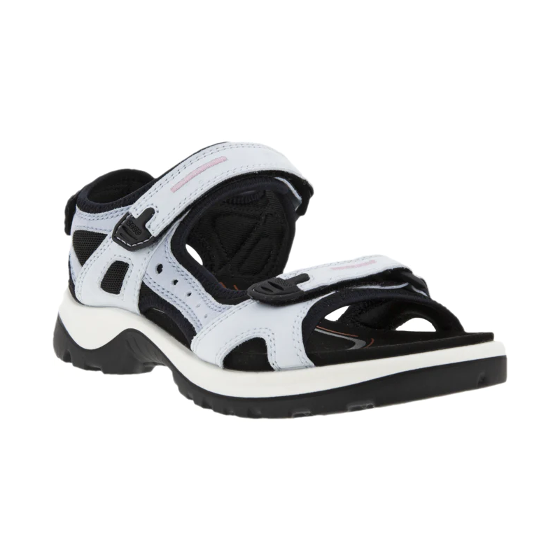 Women's Ecco Yucatan Sandal - Air/Dusty Blue - 45° Angle - Available at Tradehome Shoes