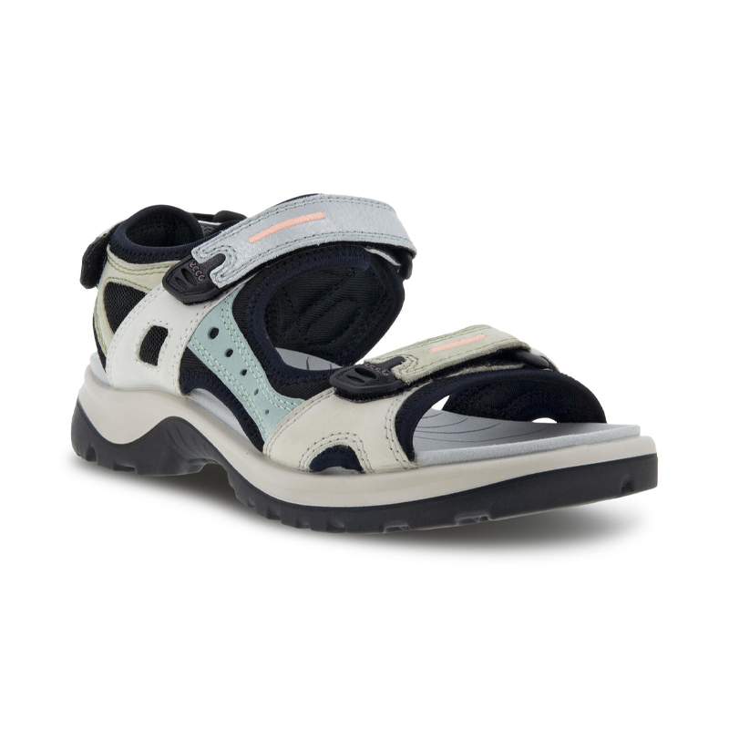 Women's Ecco Offroad W Sandal - Multicolor Sage - 45° Angle - Available at Tradehome Shoes