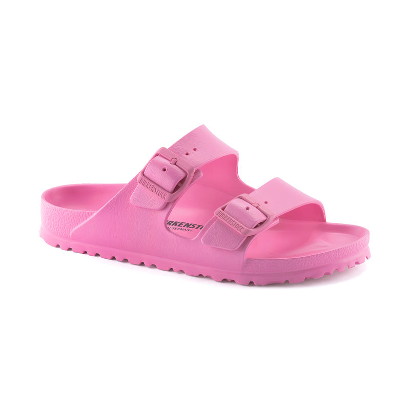 Women's Birkenstock Arizona EVA (Narrow) - Candy Pink - 45° Angle - Available at Tradehome Shoes
