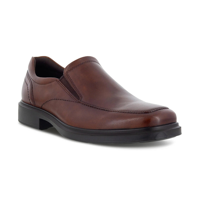 ecco brown dress shoes Ecco Helsinki 2.0 Apron Toe Slip-On Men's Cognac / 45