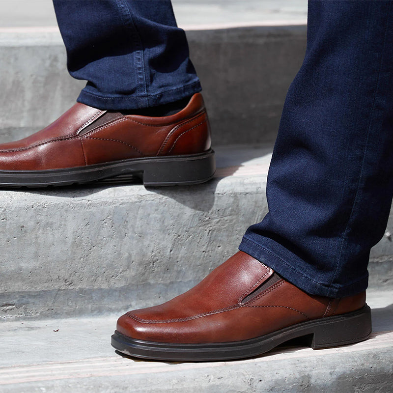 Ecco Helsinki 2.0 Apron Toe Slip-On Men's Cognac / 43 Ecco Helsinki 2.0 Apron Toe Slip-On Men's Cognac / 43