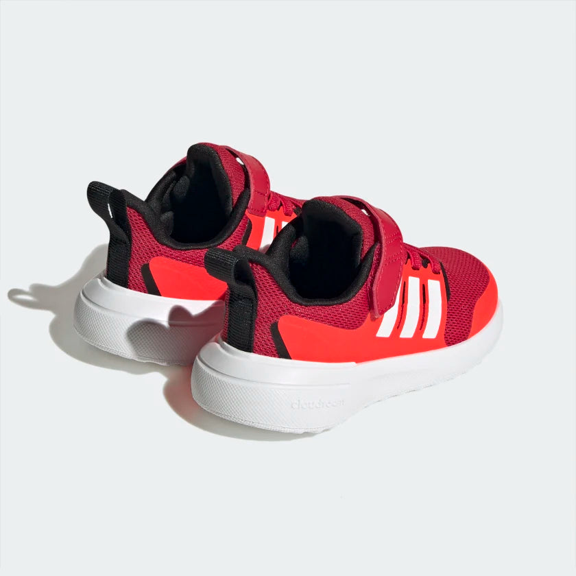 Adidas Fortarun 2.0 Cloudfoam Elastic Lace Shoes Better Scarlet 3 Kids Originals Shoes