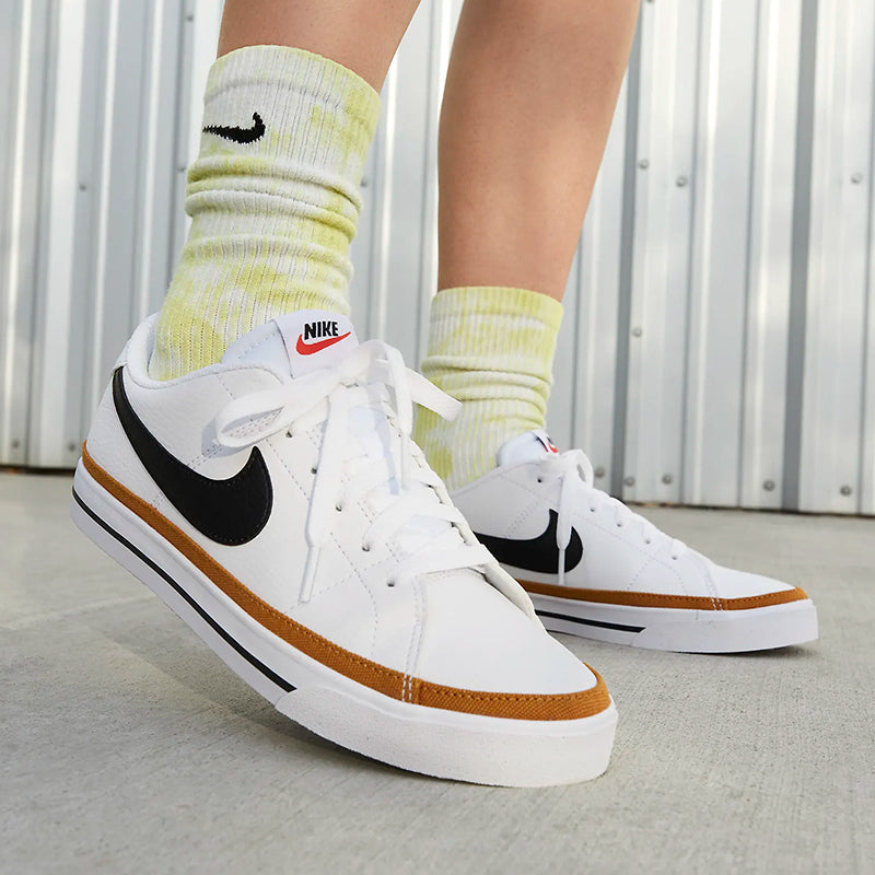 Shop Women's Court Legacy Next Nature White/Black/Team Orange