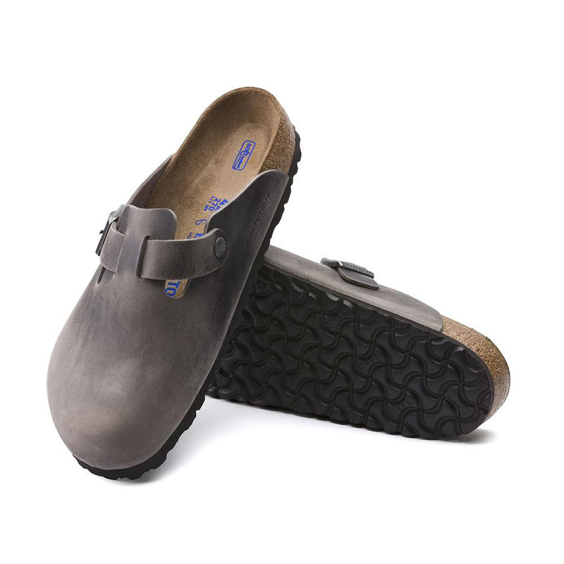 Women's Boston Soft Footbed (NARROW) Iron Oiled Leather