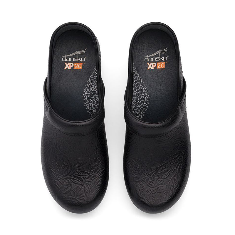 Shop Women's XP 2.0 Black Foral Tooled | Women's Slip Ons Shoes by