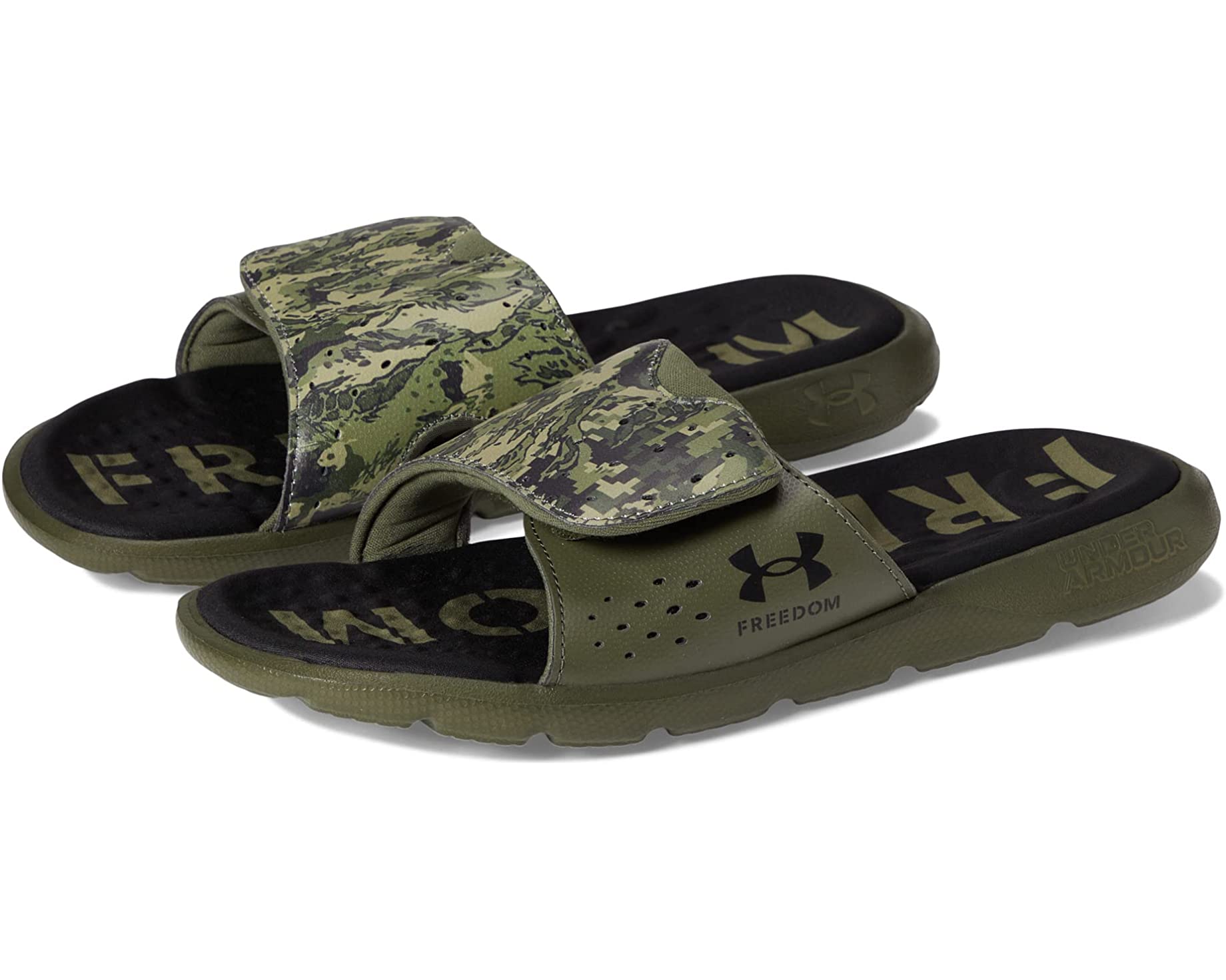 Under armour men's ignite iv camo slides sale