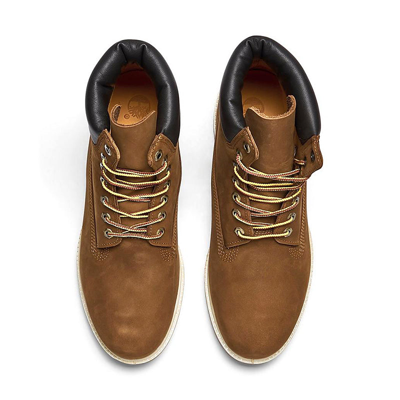 Klant koper kijken Timberland Men's 6 in Premium Waterproof Dark Brown Nubuck - The Timberland  Compa | Tradehome Shoes