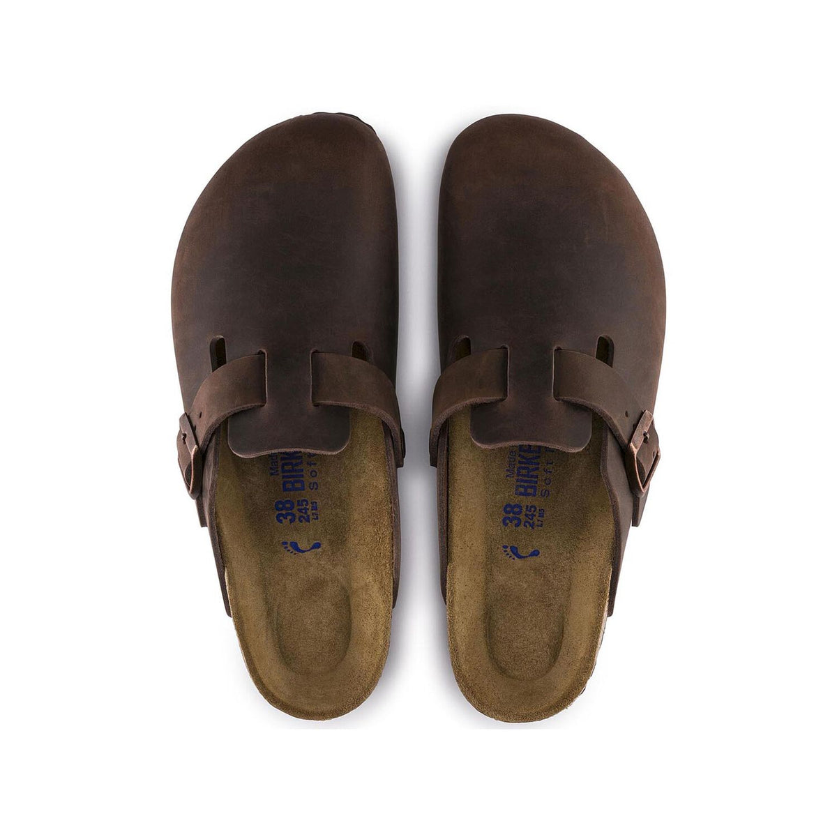 NWOB Birkenstock Boston Oiled Leather Soft Footbed Habana Shoes Men’s Sz 11 Birkenstock Boston Soft Footbed habana oiled leather main image 3