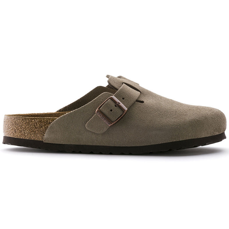Men's Boston Soft Footbed Taupe Suede