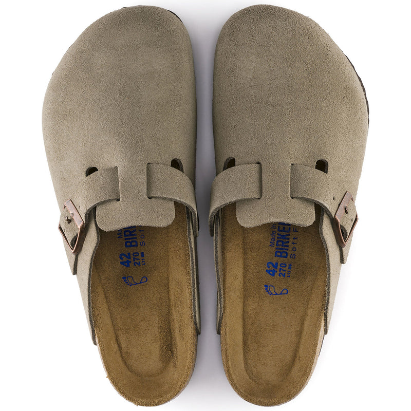 Men's Boston Soft Footbed Taupe Suede