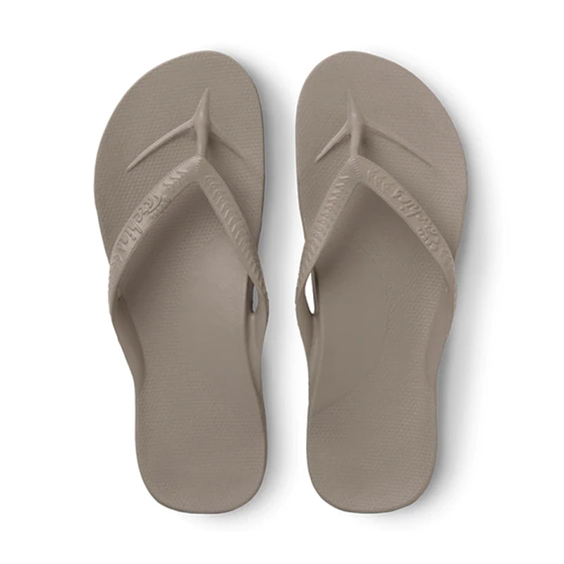 Women's Arch Support Flip Flop Taupe – Tradehome Shoes