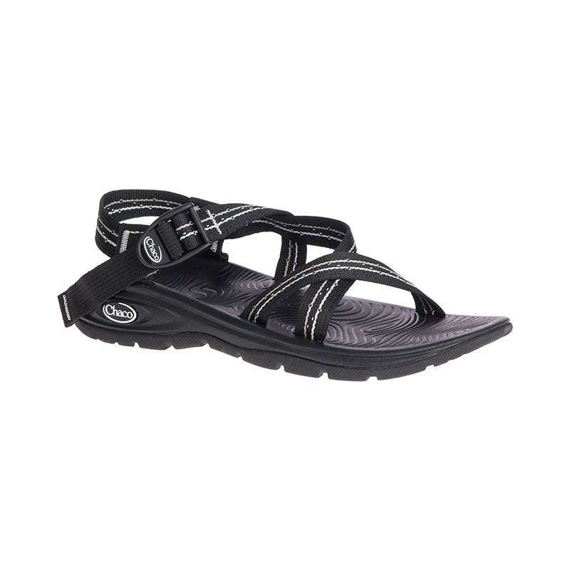 Women's Chaco Z/Volv - String Black - 45° Angle - Available at Tradehome Shoes