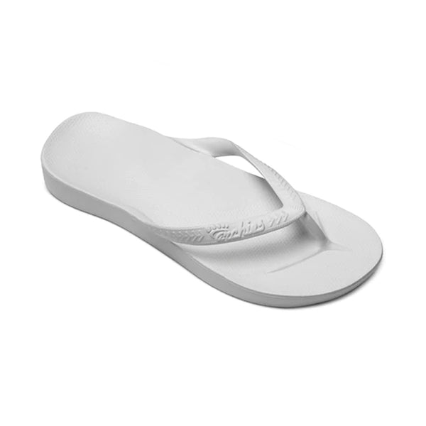 Women's Arch Support Flip Flop White – Tradehome Shoes