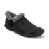 Women's JBU Jade - Black The cozy slipper gets an outdoor upgrade with the Jade. This minimal slip-on women's shoe features a sturdy outsole with superior grip for tackling any terrain. Memory foam insoles and faux fur lining make for all-day comfort and warmth for all your chilly days spent in nature.