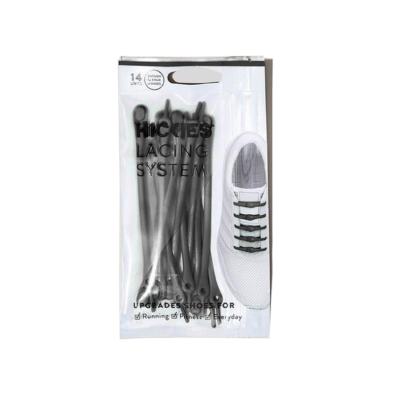 Hickies No Tie Lace 2.0 - Black - Packaged View - Available at Tradehome Shoes