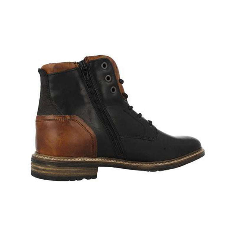 BULLBOXER Biltmore Mens Black/Cognac Leather Boots BULLBOXER Biltmore Mens Black/cognac Leather Boots | eBay main image 4